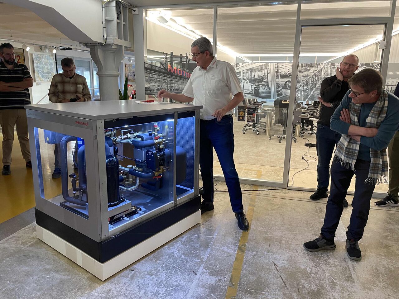 Weishaupt Geoblock in der Motorworld